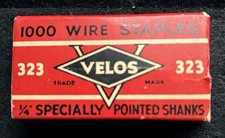 VINTAGE VELOS 323 WIRE STAPLES