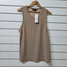 F&F Gold Sleeveless Ribbed Top