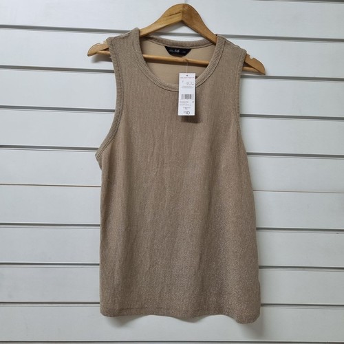 Gold sleeveless ribbed - f&f,