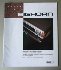 ISUZU BIGHORN 4WD orig 1987 DJM Japanese Mkt Large Format Sales Brochure - Japan