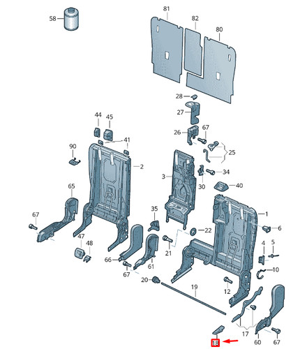 Oem touareg rear left - oem,