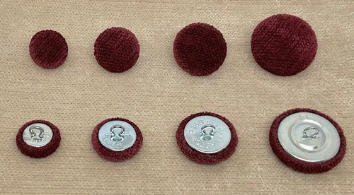 Burgundy chenille velvet loop - chenille,