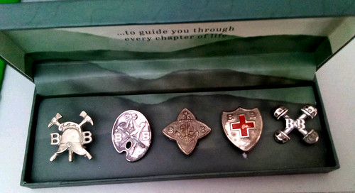 Vintage boys brigade badges - brigade,