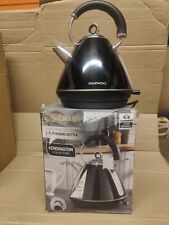 Daewoo Kensington Pyramid Cordless Kettle Electric Retro Stainless Steel 3000W