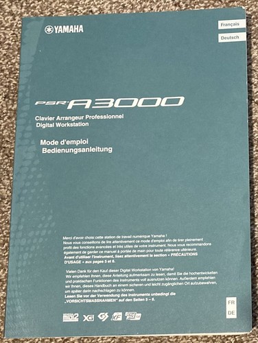 Yamaha psr a3000 manual mode - yamaha,