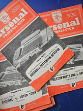 1956-1957 Arsenal Home Programmes League/Cup - Choose From List, priced as cond.