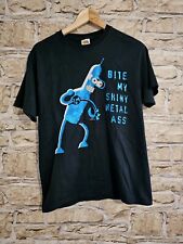 2008 Futurama Bender *Bite My Shiny Metal Ass* T Shirt *Sz M* Black  VTG