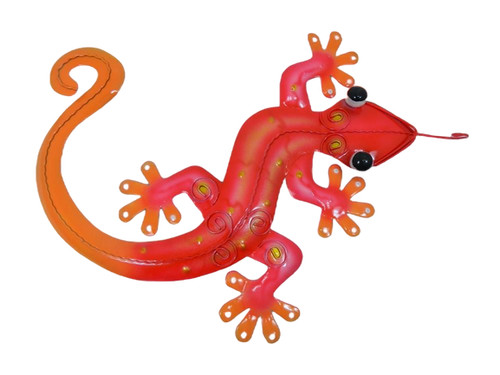 Metal gecko garden - metal,