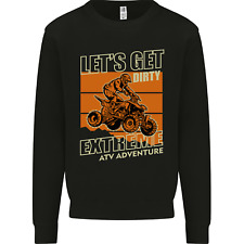 Lets Get Dirty ATV 4X4 Quad Bike Biking Kids Sweatshirt Jumper