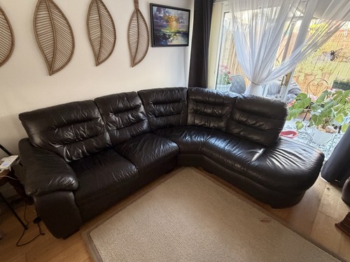 Genuine real leather corner - genuine,