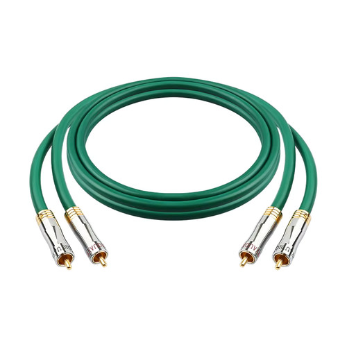 Silver plated 2rca - silver-plated, to