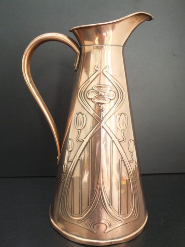 Antique art nouveau copper - art,