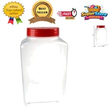 Large Empty Plastic Jar with