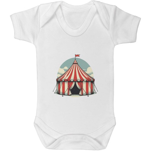 Circus tent baby grow - 'circus,
