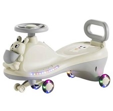 No Pedal Twister Car for Kids – Ride-On Swing Car with LED Wheels Sturdy & Safe