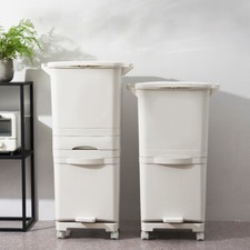 Large 2 Tier Foot Pedal Bin
