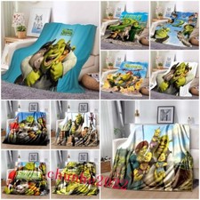 Shrek Monster Fleece Blanket Throw Sofa Couch Bed Warm Soft Blanket Flannel Gift
