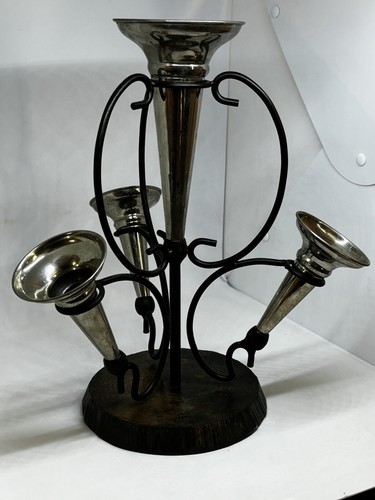 Vtg silver plated epergne - vtg,