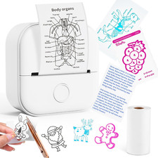 T02 Mini Printer - Bluetooth Inkless Instant Photo Printer, Small Thermal Pocket