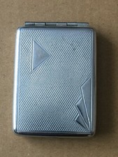 VINTAGE METAL POCKET VESTA MATCHBOOK HOLDER