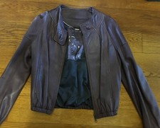 Leather Track Jacket by Full Circle Gallery Bomber Style 12M