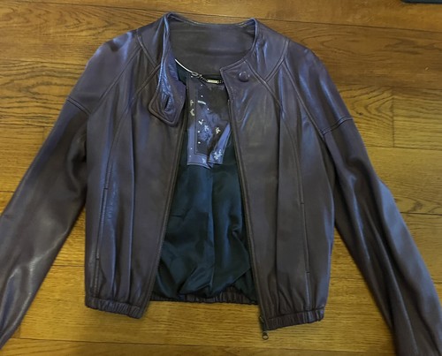 Leather track jacket full - track,
