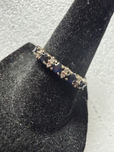 Vintage 9ct gold sapphire - vintage,