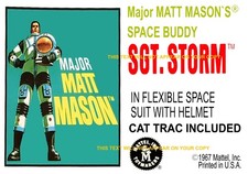 MAJOR MATT MASON SGT. STORM NEW A5 DISPLAY STAND