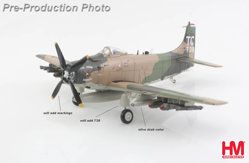 Skyraider nkp royal thai - a-1h,
