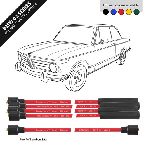 Bmw series leads - 02, red