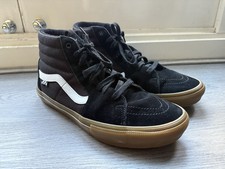Vans Sk8-Hi Skate Men’s Black Suede Trainers With Gum Sole - Size UK 10.5
