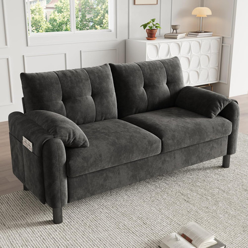 Seater sofa chenille fabric - chenille,