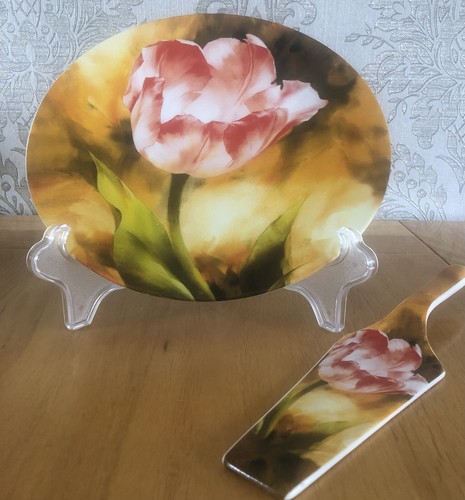 Vintage ceramic cake plate - vintage,