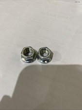 X2 M10 Flange Bicycle Wheel Nuts Steel 10mm pair Of Nuts