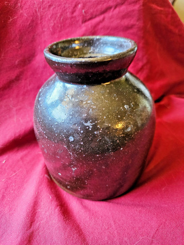 Vintage dark brown glaze - vintage,