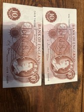 Two Brand New Ten Shilling
