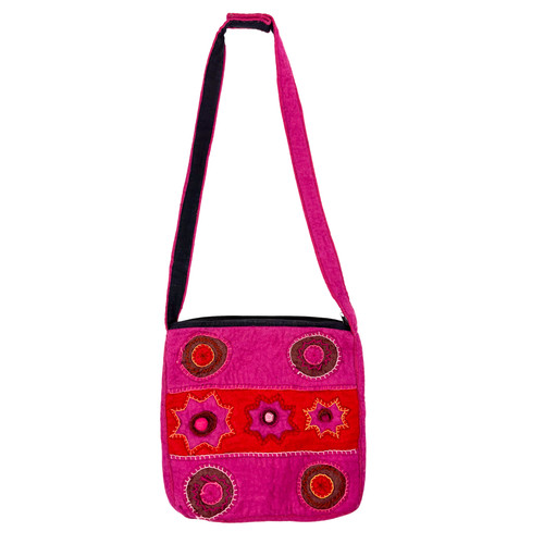 Nepal 100 wool felt - felt, fuschia