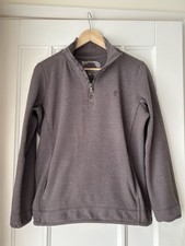 Fat Face Brown / Liquorice 1/4 Zip Sweatshirt Size 14