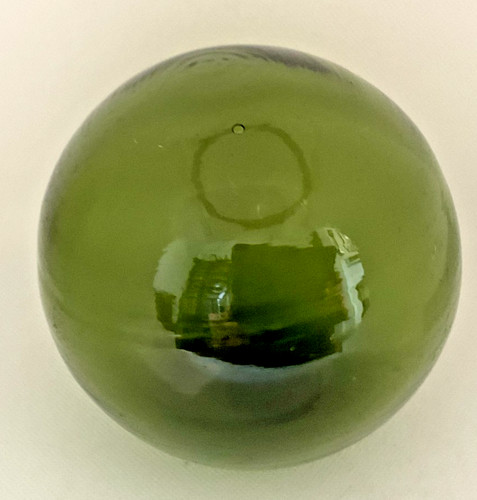 Vintage green glass fishing