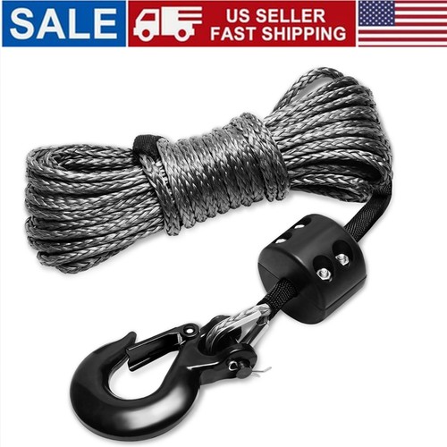 Synthetic winch rope x 50 - synthetic, 1/4"