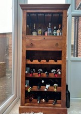 Solid Wood Wine Rack Cabinet/