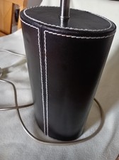 Faux Leather Oval Bedside
