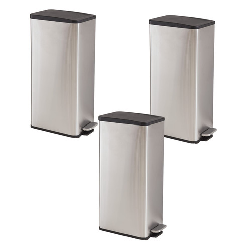 Utility slimline pedal bin 30l - utility,