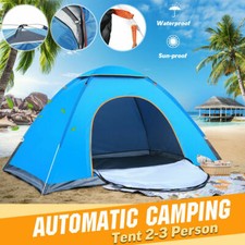 Pop Up Tent 2 Man Person Automatic Family Camping Hiking Garden Kids Sun Shelter