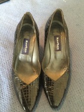 Vintage Black snakeskin shoes