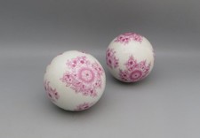 A Pair of Pink Floral Carpet