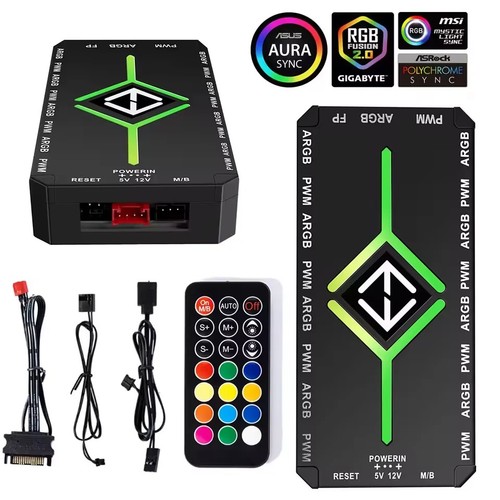 Argb pwm fan hub 9 - fan,