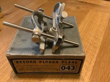 Record No.043 Plough Plane All Complete In Original Box 3 Cutters unused