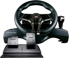 HURRICANE MKII Racing Steering Wheel with Gear Shifter and 2 Pedal Set,