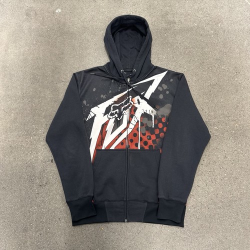 Y2k fox racing hoodie mens - y2k,